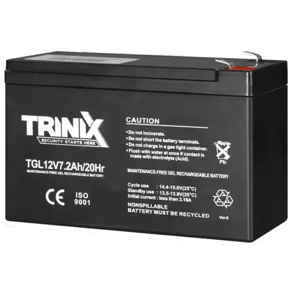 Trinix TGL12V7.2Ah/20Hr GEL Акумуляторна батарея гелева