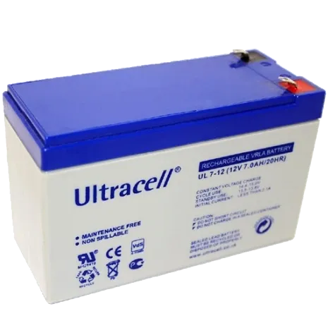 Ultracell UL7-12 7A•г 12В Свинцево-кислотна акумуляторна батарея