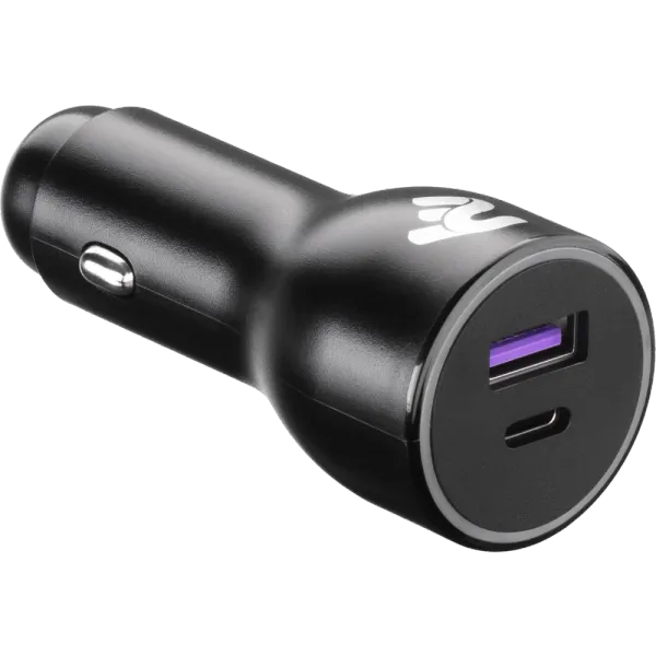 2E Dual USB Car Charger 38W USB-C Black (2E-ACR18PDQC-B) Зарядний пристрій автомобільний
