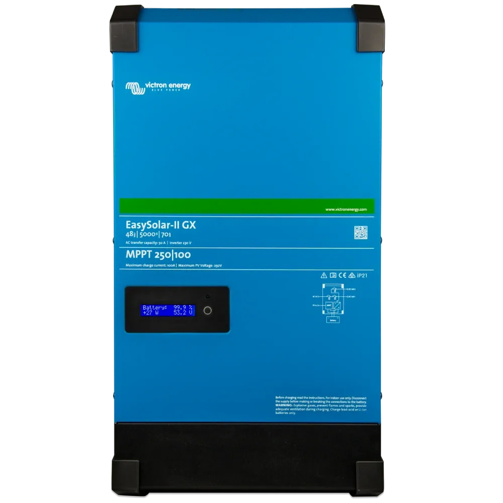 Victron Energy EasySolar-II 48/5000/70-50 MPPT 250/100 GX однофазний чиста синусоїда Інвертор