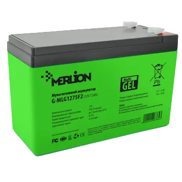 MERLION G-MLG1275F2 7.5 А•г 12В Свинцево-кислотна акумуляторна батарея