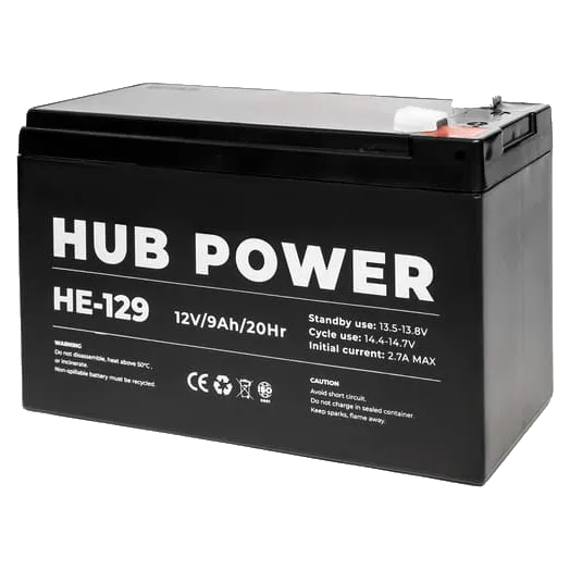Hub Power HE-129 12V 9AH Акумуляторна батарея