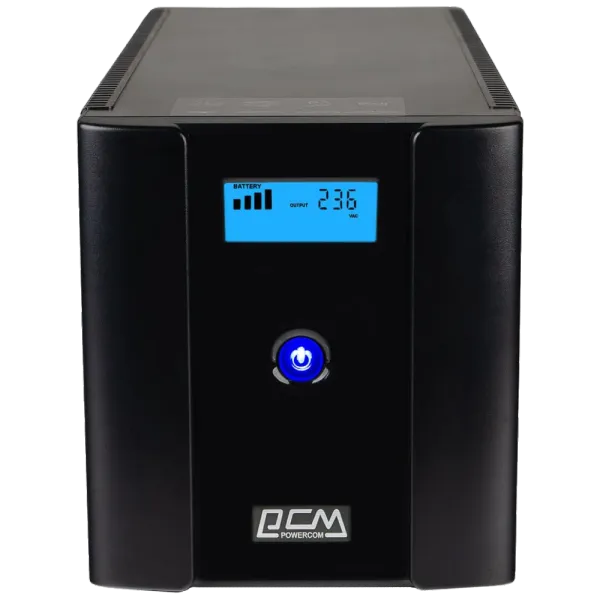 Powercom RPT-1500AP LCD Schuko Джерело безперебійного живлення