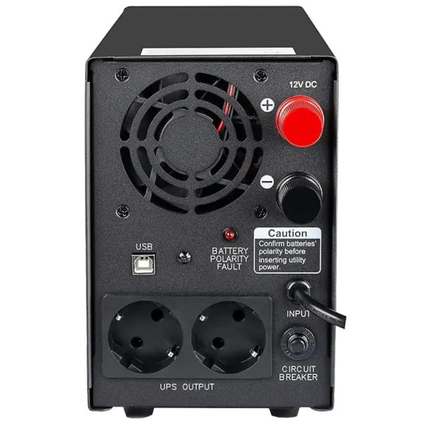 Powercom INF-800 LCD Schuko Джерело безперебійного живлення