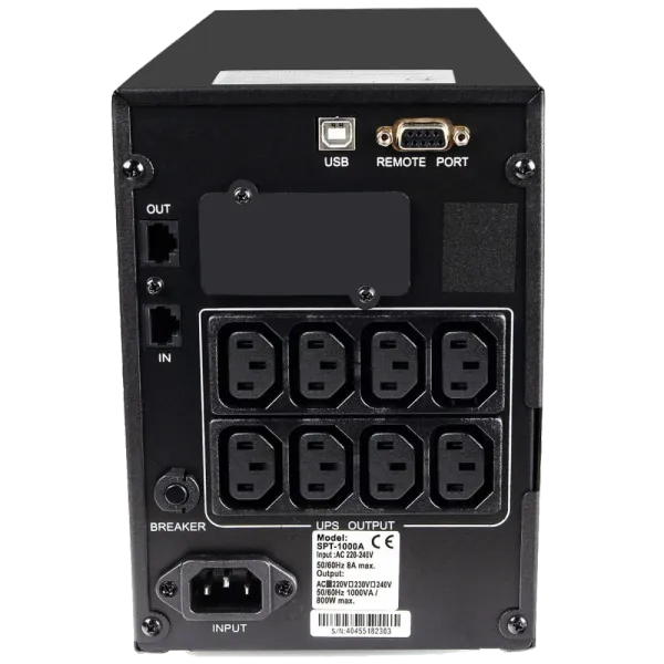 Powercom SPT-1000-II LCD IEC Джерело безперебійного живлення
