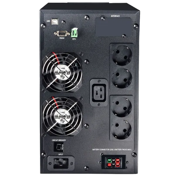Powercom MAC3000 Schuko LCD Джерело безперебійного живлення