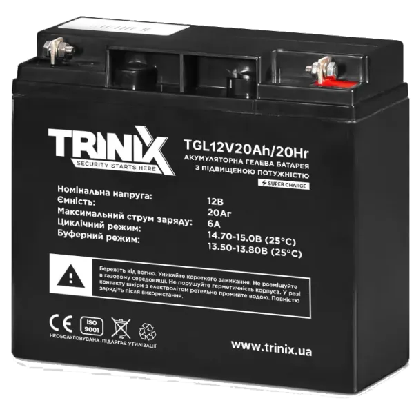 TRINIX GEL 12V 20Ah Акумуляторна батарея