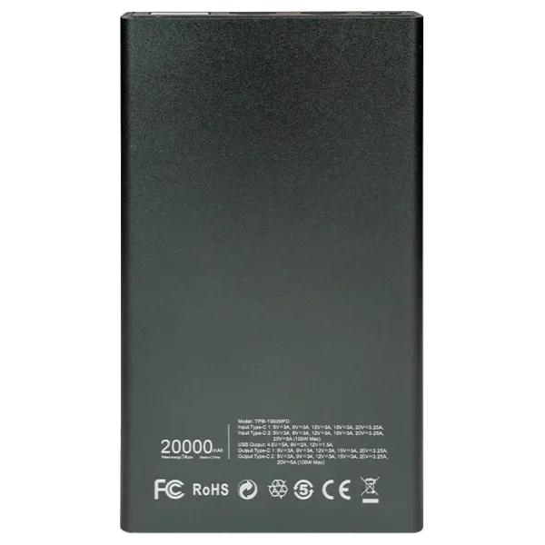 Trinix TPB-10020PD Grey PPS 20 000 мА•г Повербанк