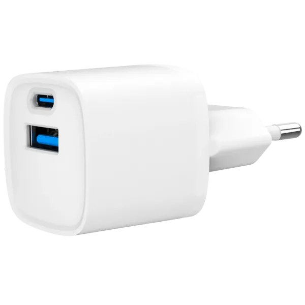 Gembird TA-UC-PDQC20-W-01 (USB Type A + USB Type C) Мережевий зарядний пристрій