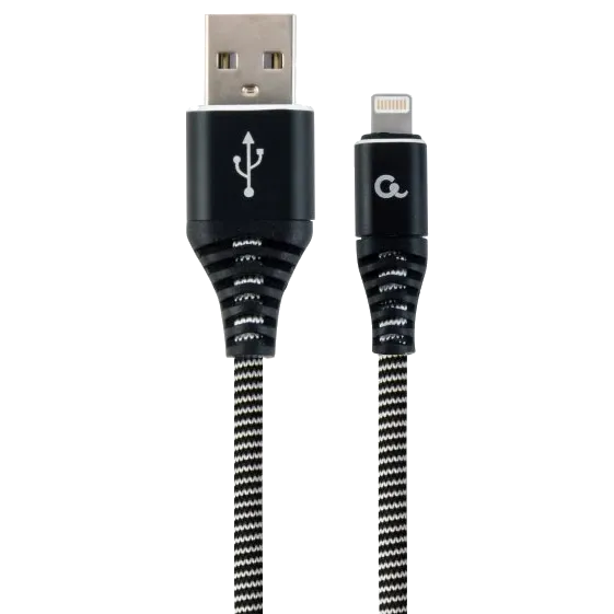 Cablexpert CC-USB2B-AMLM-1M-BW USB A - Lightning 1м Кабель