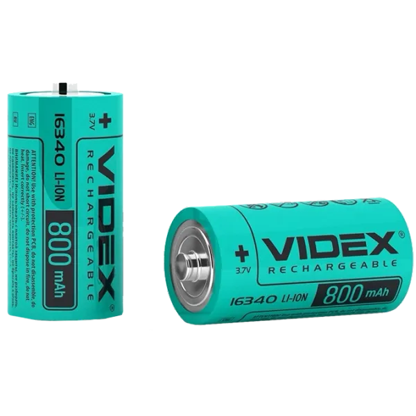 Videx Li-Ion 16340 800mAh Аккумулятор