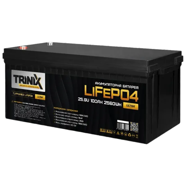 Trinix TLFP-24100 Ultra 25.6В 100А•год 100А Літієва акумуляторна батарея