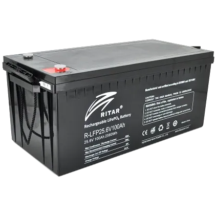 Ritar R-LFP25.6V100Ah 25.6В 2.56кВт•год 100А Літієва акумуляторна батарея