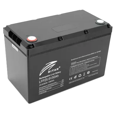 Ritar LFP25.6V50Ah 25.6В 50А•год 50А Літієва акумуляторна батарея