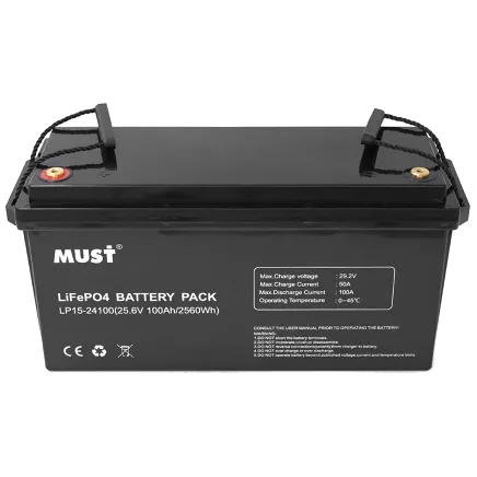 Must LP15-24100 25.6В 100А•г Літієва акумуляторна батарея