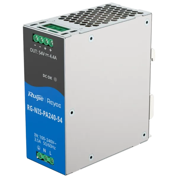 Ruijie RG-NIS-PA240-54 AC/DC 54В 4.4А 240 Вт на DIN-рейку Блок живлення