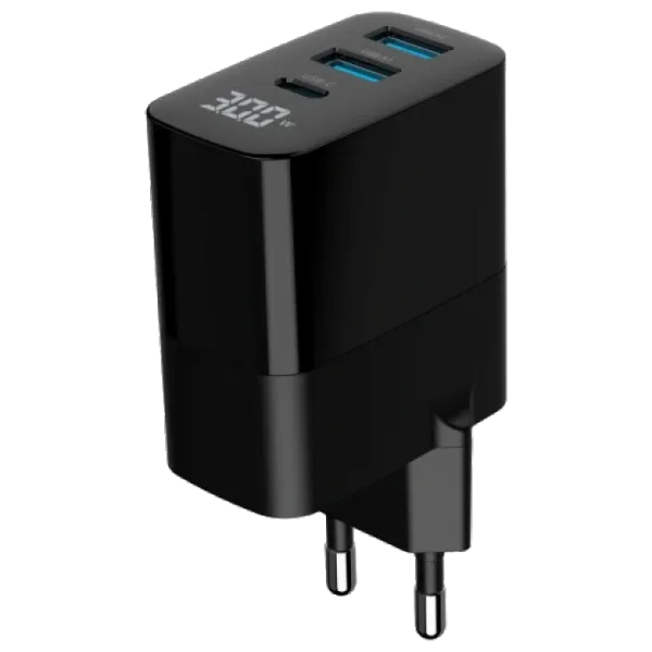 Gembird TA-UC-PDQC30LCD-BK-02 Мережевий зарядний пристрій