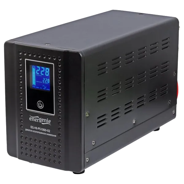 EnerGenie EG-HI-PS1000-02 1000ВA чиста синусоїда Джерело безперебійного живлення під акумулятор