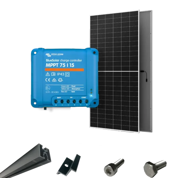 Victron Energy BlueSolar MPPT 75/15 + AIKO G645-MCH72Dw Система автономного живлення однофазна