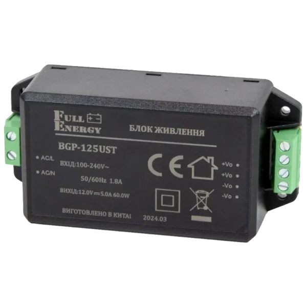Full Energy BGP-125UST 12 В / 5 А Блок живлення