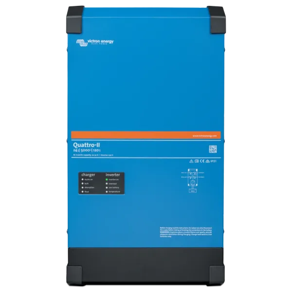 VictronEnergy Quattro-II 24/5000/120-50/50 однофазний чиста синусоїда Інвертор