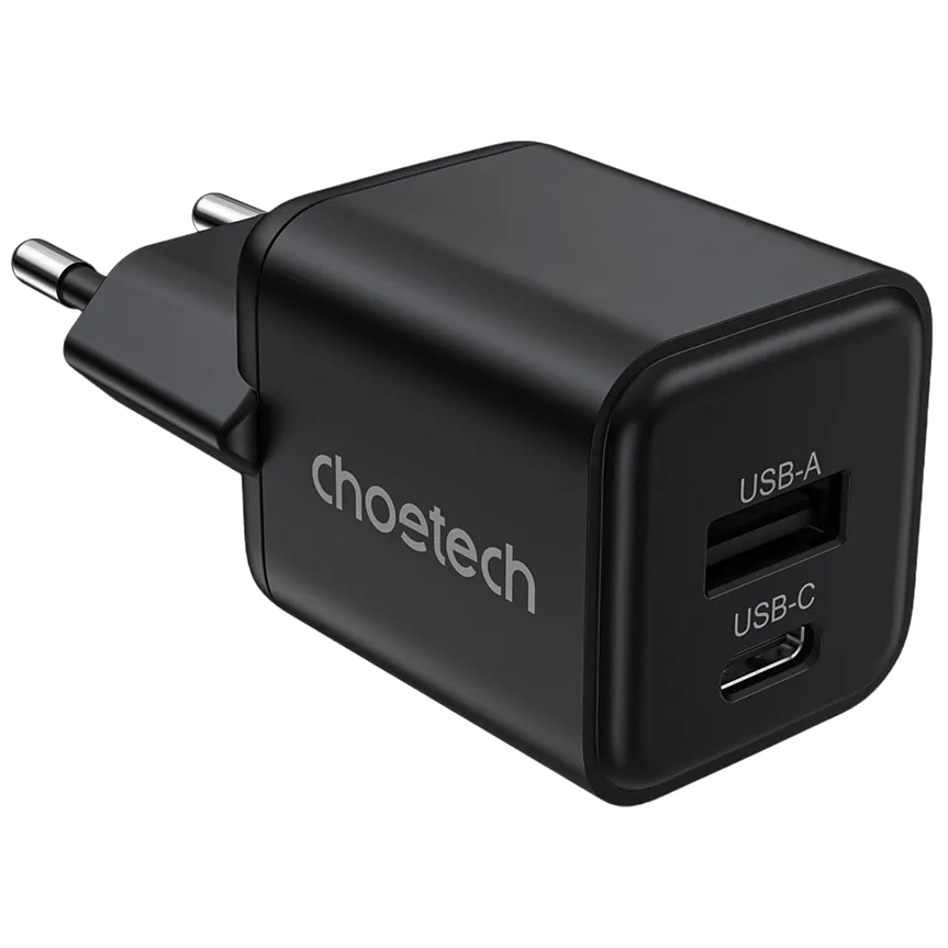 Choetech PD5012 mini Black PD30W GAN A+C Адаптер