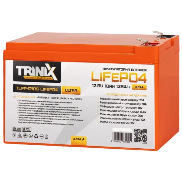 TRINIX TLFP-1210S Ultra 10А•г 12В Літієва акумуляторна батарея