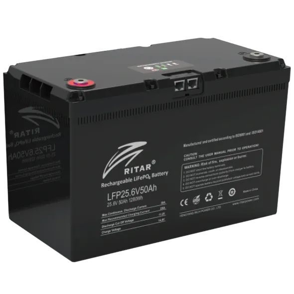 Ritar LFP25.6V50AH G3 з системою підігріву та bluetooth Акумуляторна батарея