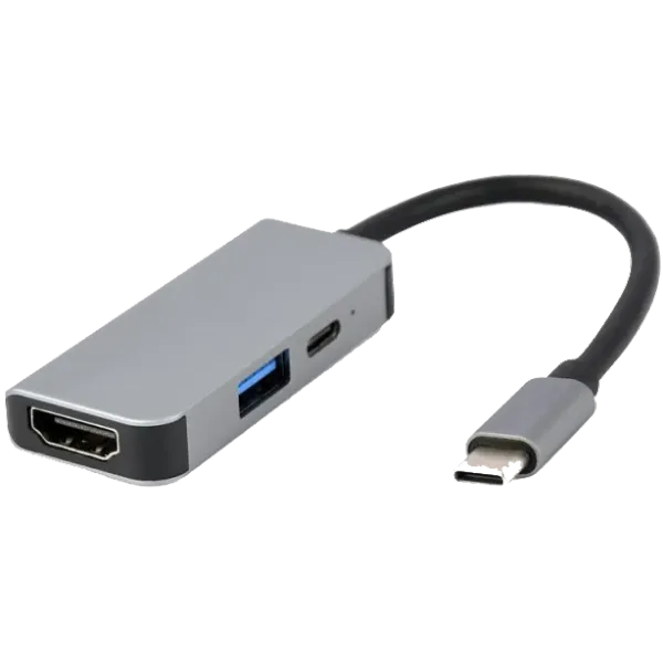 Cablexpert A-CM-COMBO3-02 USB-C 3-в-1 (USB/HDMI/PD) Док станція