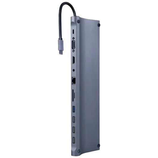 Cablexpert A-CM-COMBO11-01 USB-C 11-в-1 Док станція