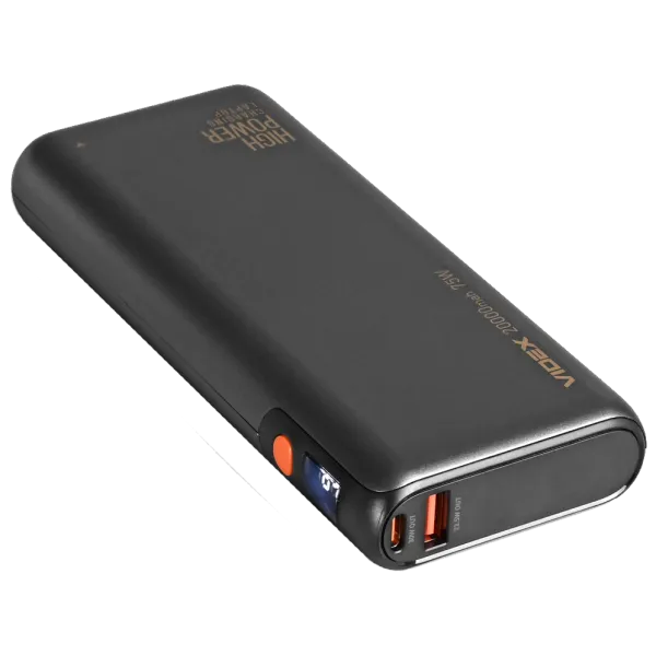 VIDEX VPB-202C 75W Black 20000mAh Повербанк