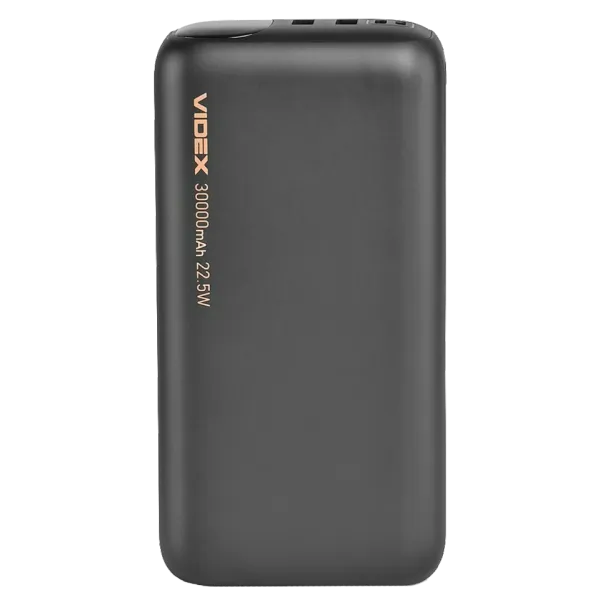VIDEX VPB-297 22.5W Black 30000mAh Повербанк
