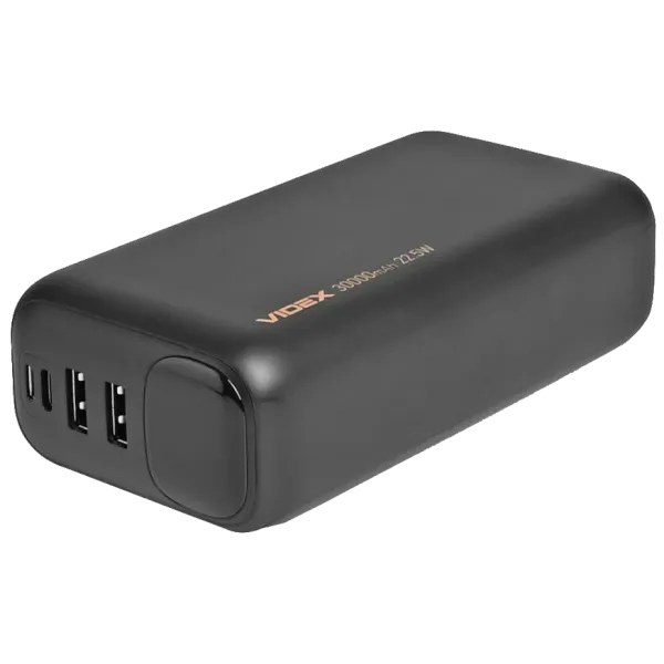 VIDEX VPB-297 22.5W Black 30000mAh Повербанк