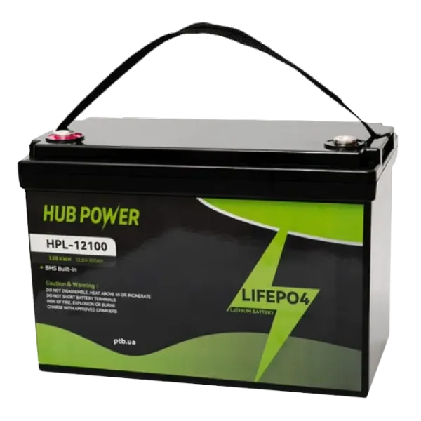 Hub Power HPL-12100 LiFePO4 12В/100А•г Акумуляторна батарея