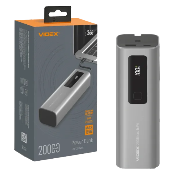 VIDEX VPB-366 PD100Вт 20000мА•г Повербанк