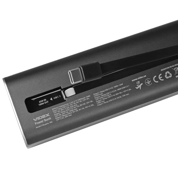 VIDEX VPB-366 PD100Вт 20000мА•г Повербанк