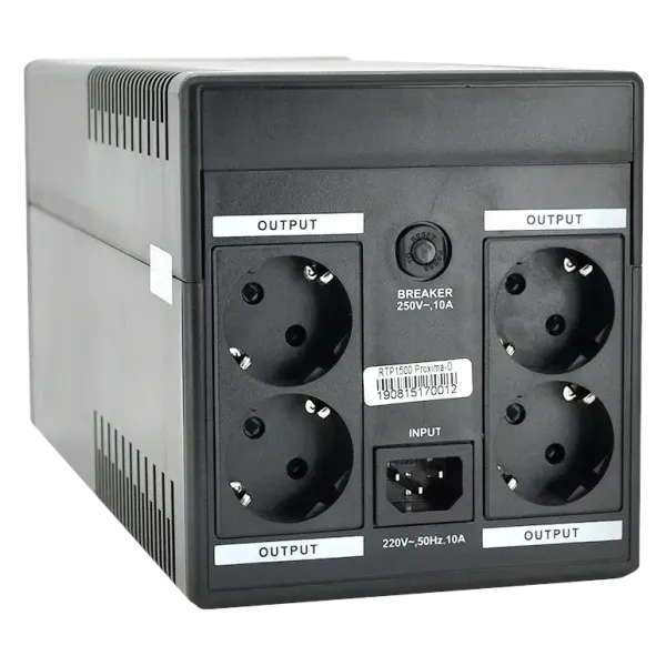Ritar Proxima-D RTP1000 600Вт AVR 4xSCHUKO Джерело безперебійного живлення
