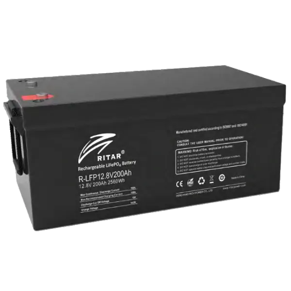 Ritar R-LFP12.8V200AH G1 з bluetooth Літієва акумуляторна батарея