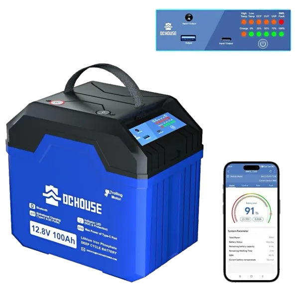 DСHOUSE 12.8V 100Ah (ECO-LFP1210004) Bluetooth Акумуляторна батарея