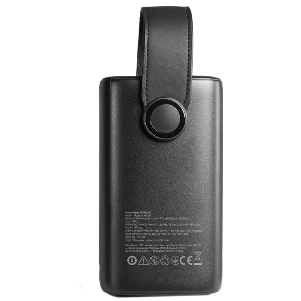 Videx TITANUM WC60 PD100W Black 60000mAh Повербанк