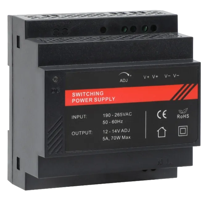 DR12060-02 12V/5A Блок живлення на DIN рейку