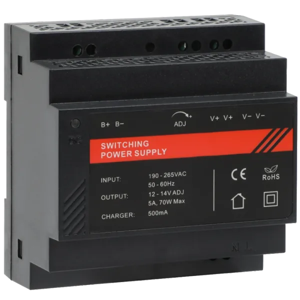 DR12060-02B 12V/5A Блок живлення на DIN рейку