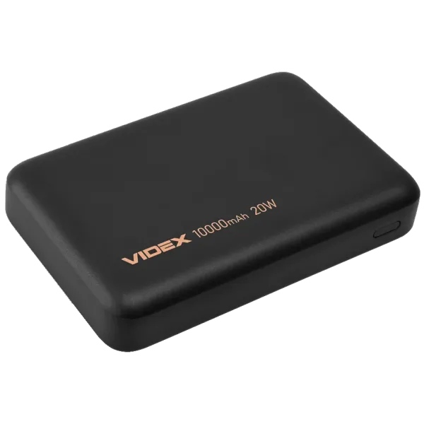 VIDEX VPB-331 15W+PD20W Black 10000mAh Повербанк