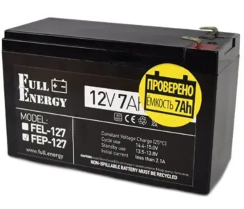 Full Energy FEP-127 7А•г 12В Свинцево-кислотна акумуляторна батарея