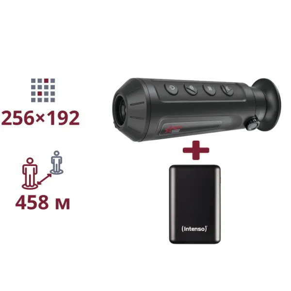 AGM Taipan TM10-256 + INTENSO Powerbank 2 000 мА•г ТЕПЛОВІЗІЙНИЙ МОНОКУЛЯР ТА ПОВЕРБАНК
