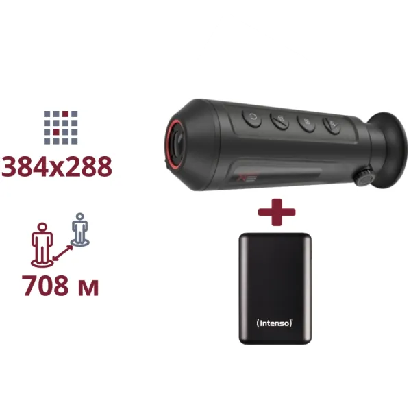 AGM Taipan TM15-384 + INTENSO Powerbank 2 000 мА•г ТЕПЛОВІЗІЙНИЙ МОНОКУЛЯР ТА ПОВЕРБАНК