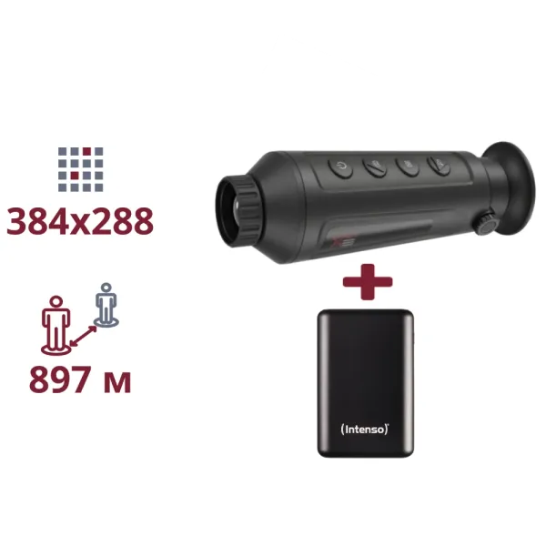 AGM Taipan TM19-384 + INTENSO Powerbank 2 000 мА•г ТЕПЛОВІЗІЙНИЙ МОНОКУЛЯР ТА ПОВЕРБАНК