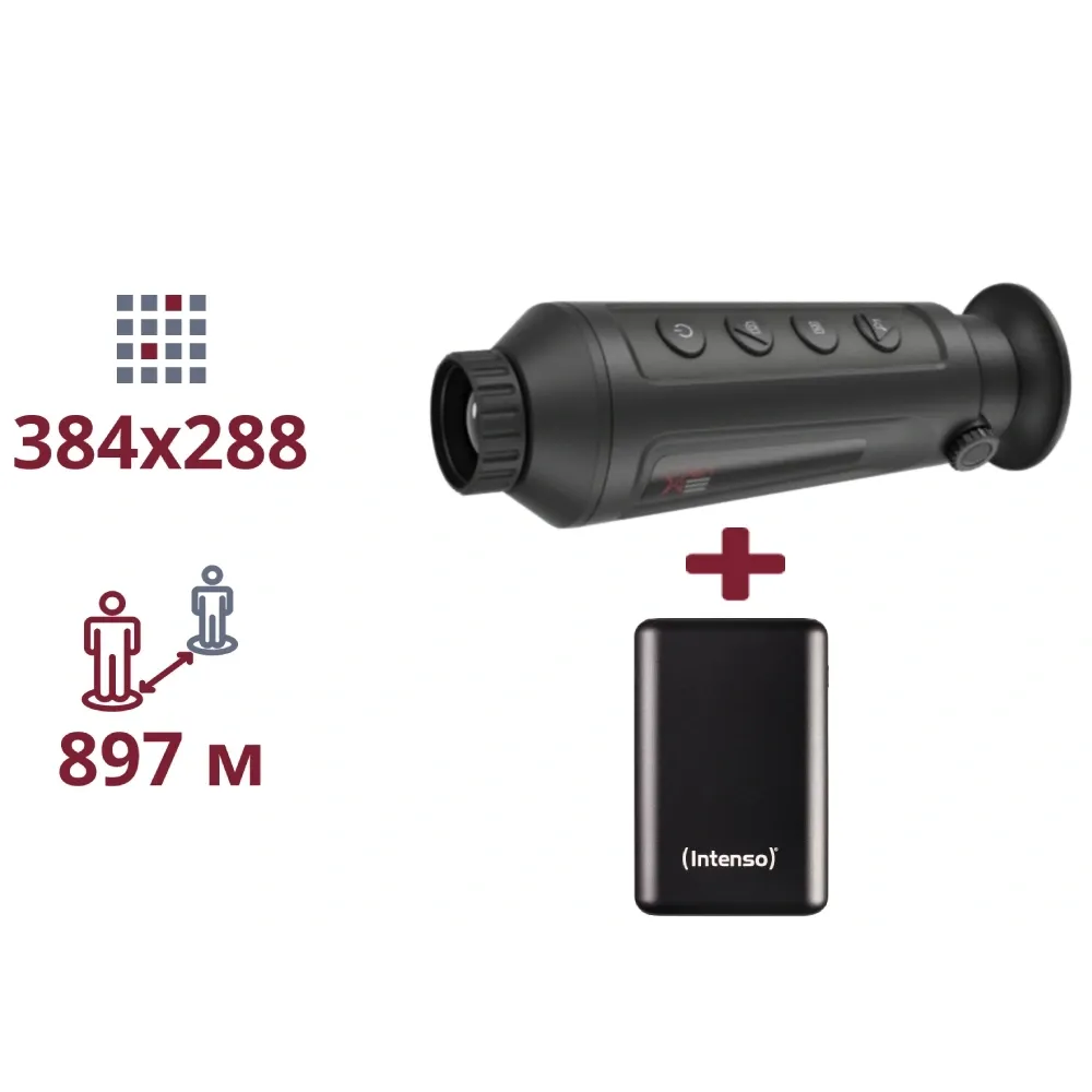 AGM Taipan TM19-384 + INTENSO Powerbank 2 000 мА•г ТЕПЛОВІЗІЙНИЙ МОНОКУЛЯР ТА ПОВЕРБАНК