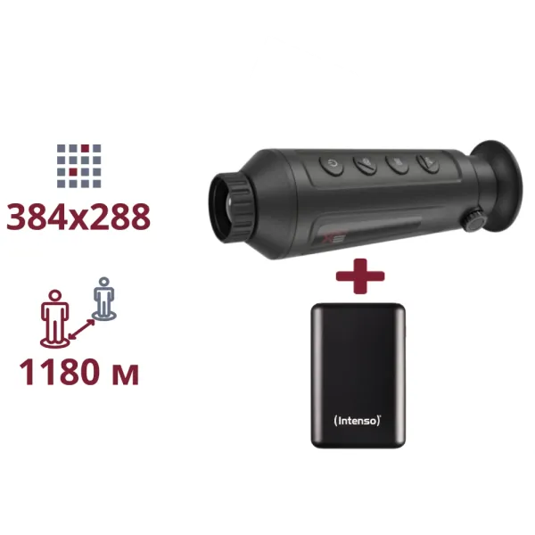 AGM Taipan TM25-384 + INTENSO Powerbank 2 000 мА•г ТЕПЛОВІЗІЙНИЙ МОНОКУЛЯР ТА ПОВЕРБАНК