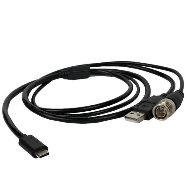 BNC + USB - Type C 1м Кабель для виводу аналогового зображення з монокулярів AGM